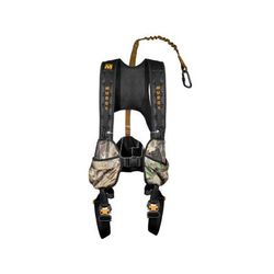 Muddy Crossover Harness Combo includes Lineman's Belt Tree Strap Suspension Releif Strap Caribiner Safe-Line Black/Orange XL MSH600-XL-C