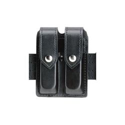 Safariland 77 Double Handgun Magazine Pouch - Plain Black Ambidextrous 77-383-2HS