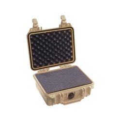 Pelican 1200 Small Protector Waterproof 10.6x10x4.8in Case Desert Tan w/ Foam