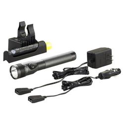 Streamlight Stinger DS LED HL Flashlight 800 Lumens w/120V AC/12V DC PiggyBack Smart Charge NiMH Battery 75458