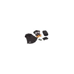 Revision Snowhawk Deluxe Goggle System w/ Clear Solar Vermillion High-Contrast Lenses Black Frame 4-0100-0002