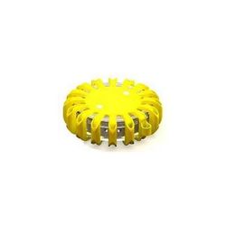 PowerFlare PF-200R Recharge. Safety Light Kit 6Pk Yellow Red/Blue LED HD Magnetic Base w/ CR123