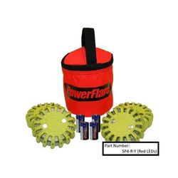 Powerflare 4-Pack PowerFlare Soft Pack Magnetic Red/Blue LEDs Blue Shell SP4M-RB-BL