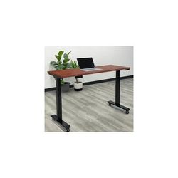 60"W x 24"D Electric Sit-to-Stand Desk with Wheels