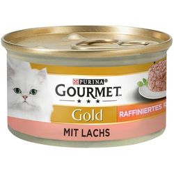 12x85g Tortini al Salmone Gourmet Gold Alimento umido per gatti