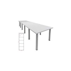 15' x 4' White Conference Table