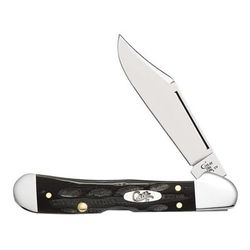 Case Jigged Buffalo Horn - Mini CopperLock Blade BH1749L SS 65022