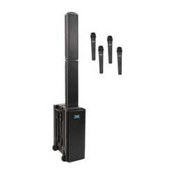 Anchor Audio BEA-QUAD-HHHH Beacon 2 Quad Package Portable Line Array Sound System with B BEA-QUAD-HHHH