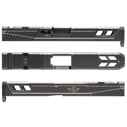 L2D Combat Catalyst Slide RMR Ready Glock 17 Gen 3 Metallic Gray LD-S-C-173-MG