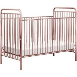 Babyletto Jubilee 3-in-1 Convertible Metal Crib - Pink Chrome
