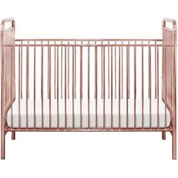 Babyletto Jubilee 3-in-1 Convertible Metal Crib - Pink Chrome