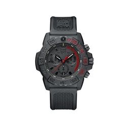 Luminox Navy SEAL Chronograph Watch CARBONOX Case/Rubber, Black/Red SKU - 998921