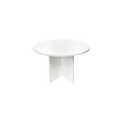 42" Round White Laminate Discussion Table