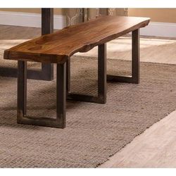 Hillsdale Furniture Emerson Wood Bench, Natural Sheesham - 5674B