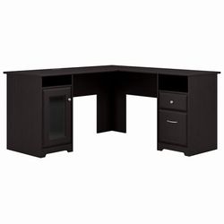 Cabot 60W L Shaped Computer Desk in Espresso Oak - Bush Furniture WC31830-03K