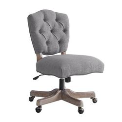 Kelsey Gray Office Chair - Linon OC054GRY01U