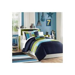 Mi Zone Pipeline Twin/Twin XL Comforter Set in Navy - Olliix MZ10-062