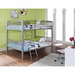 "Heavy Metal "Pewter" Full Over Full Bunk Bed Powell-941-137"