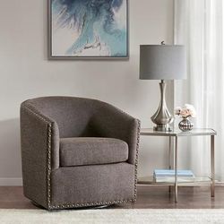 Madison Park Tyler Swivel Chair in Chocolate - Olliix MP103-0481