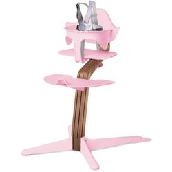 Nomi Highchair - Pink/Walnut