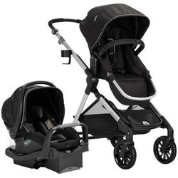 Evenflo Pivot Xpand Modular Travel System With SafeMax Infant Car Seat - Stallion