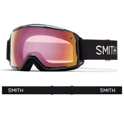 Smith Grom Youth Snow Goggles - Men's Black Red Sensor Mirror Lens GR6RZBK19