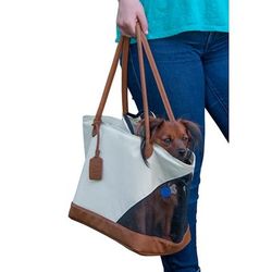 R&R Pet Tote Bag in Sand, One Size Fits All, Tan / Brown