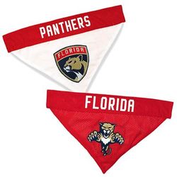 Florida Panthers Reversible Dog Bandana, Large/X-Large, Multi-Color