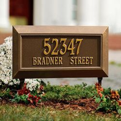 Farrington Standard Address Plaque - Antique Copper, Wall - Frontgate