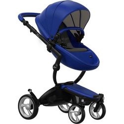 Mima Xari Complete Stroller, Black - Royal Blue / Black