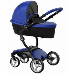 Mima Xari Complete Stroller, Black - Royal Blue / Black