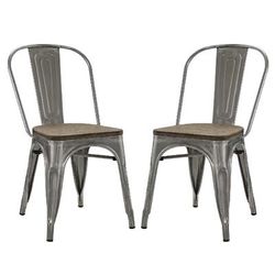 Promenade Dining Side Chair Set of 2 EEI-2751-GME-SET