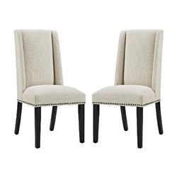 Baron Dining Chair Fabric Set of 2 EEI-2748-BEI-SET