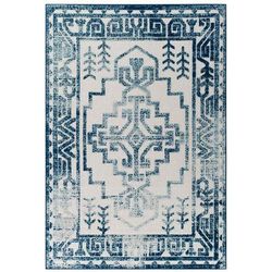 Reflect Nyssa Distressed Geometric Southwestern Aztec 5x8 Indoor/Outdoor Area Rug - East End Imports R-1181B-58