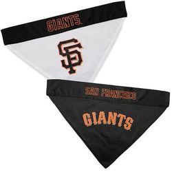 Pets First MLB National League Reversible Bandana for Dogs, Large/X-Large, San Francisco Giants