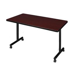 "42" x 30" Kobe Mobile Training Table in Mahogany - Regency MKTRCC4230MH"