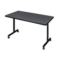 "42" x 30" Kobe Mobile Training Table in Grey - Regency MKTRCC4230GY"