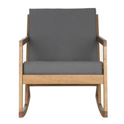 Vernon Rocking Chair in Natural/Grey - Safavieh PAT7013D
