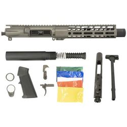Ghost Firearms Upper Receiver Pistol Lower Parts Kit .300 Blackout 7.5in Pistol Light HBAR Barrel 1-8 Twist 9in M-LOK Free Float Hand Guard Flash Can