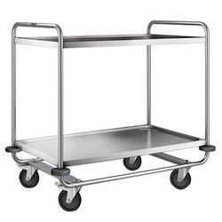 Chariot Inox 2 Plateaux Poids:23 Kg H Ht:1000 Mm - B PRO