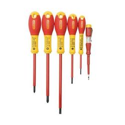 stanley 1 jeu de 6 tournevis vde isolés 1000 v stanley®