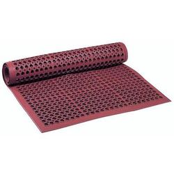 Tapis Caoutchouc Polyvalent Biseaute Antifatigue Rouge 91x297 Cm - Notrax