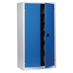 Armoire Monobloc Haute H 1980 X L 1200 X P 50 0 Gris/bleu - Acial
