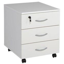 Caisson Mobile 3 Tiroirs 59 Cm Blanc - Buronomic