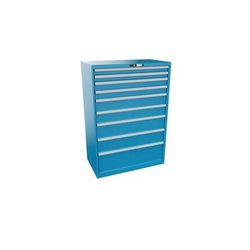 Armoire 9 Tiroirs 1023x572x1450mm-charge 75kg-bleu Clair - Lista