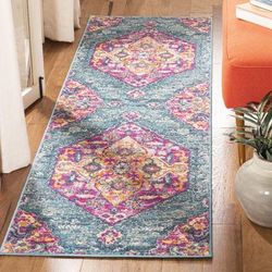 Madison Collection 4' X 6' Rug in Light Grey And Fuchsia - Safavieh MAD159R-4