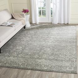 "Evoke Collection 2'-2" X 9' Rug in Ivory And Blue - Safavieh EVK260C-29"