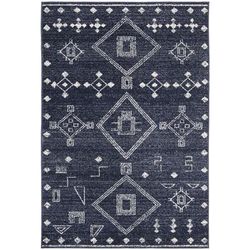 "Adirondack Collection 5'-1" X 7'-6" Rug in Navy And Ivory - Safavieh ADR131N-5"