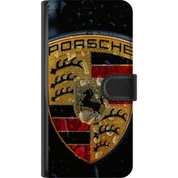 Kompatibelt Lommeboketui til Samsung Galaxy A56 Porsche emblem plakat luksusbil emblem sportsbil logo Stuttgart klassisk retro design bilmerke kunst