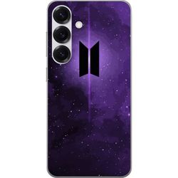 Kompatibelt Mobildeksel til Samsung Galaxy S25 BTS kpop logo lilla galakse plakat romdesign koreansk band hær symbol stjernehimmel musikk fan kunst